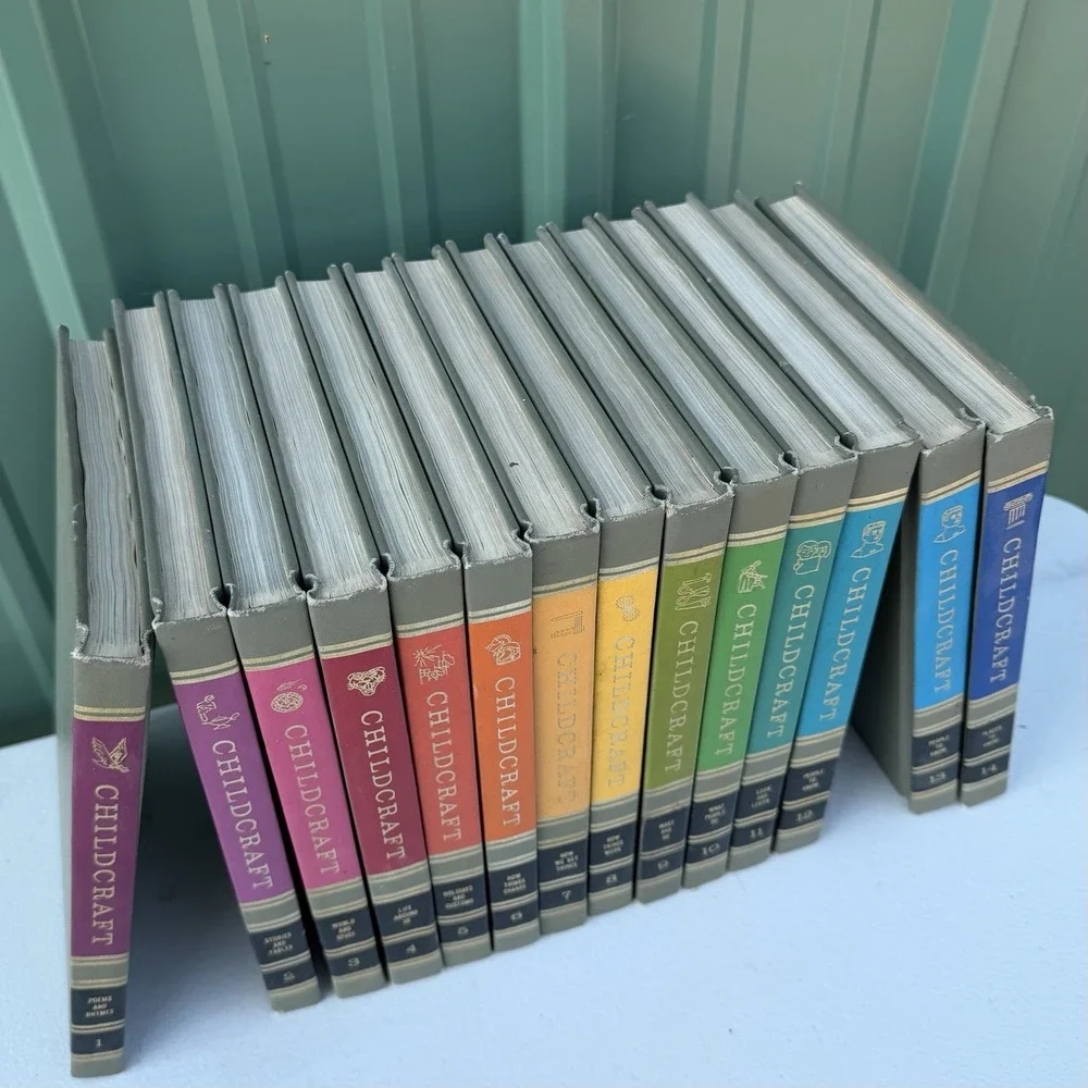 Childcraft Children's Education Book Set Hardcover 1971 How & Why Library 1-14